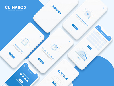 Clinakos App Screens adobexd appleui conceptapp designer mobileui ui ui design uidesign