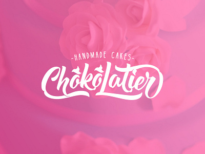 Chokolatier logo cakes handmade lettering logo