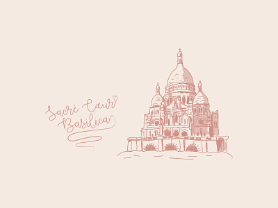 Snapchat geofilter | Paris artistic drawing france geofilter hand drawn illustration montmartre paris sacre coeur basilica snapchat