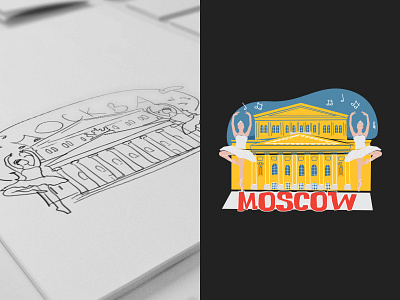 Snapchat geofilter | Russia / Moscow architecture ballerinas ballet moscow music russia snapchat sticker theatre travel world cup