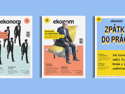 Ekonom magazine branding design grapgic design magazine magazine cover typo typography