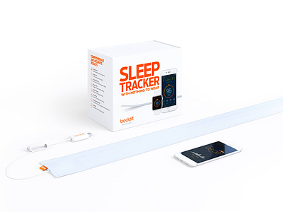 Beddit app branding clean health identity minimal packaging quantified self sleep sleep tracking wellness