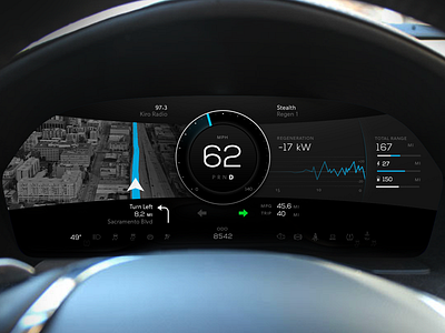 Automotive UI automotive car dashboard future ui user interface