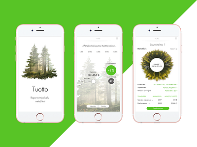 Forest Capital App app concept forest green investing