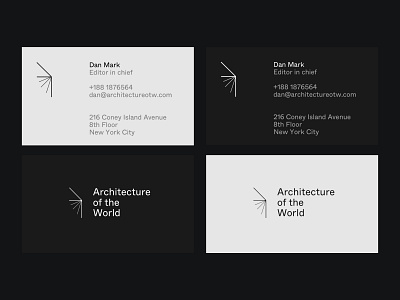 Architecture magazine – Business cards architecture branding business card magazine