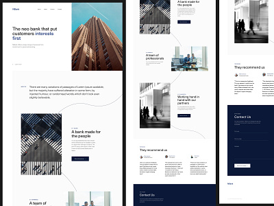 Corporate Bank – Landing Page bank clean design corporate design ui webdesign