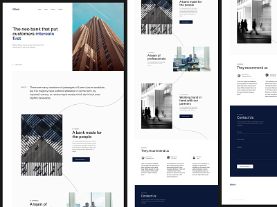 Corporate Bank – Landing Page