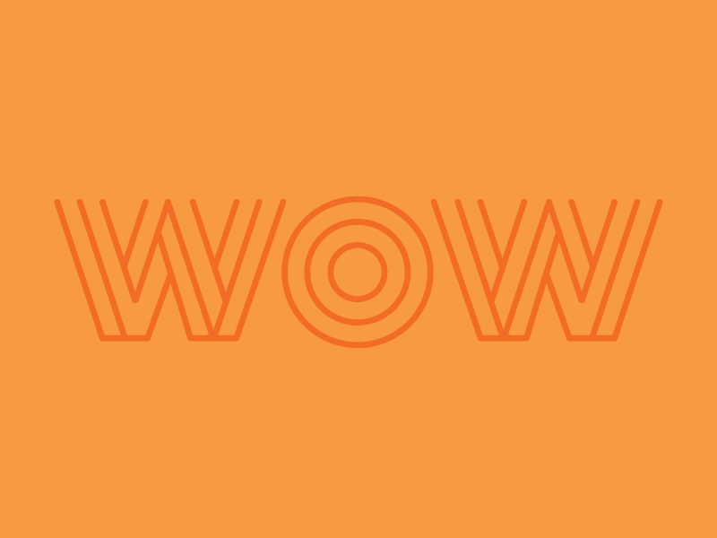 Type 01 linework vector wow typography