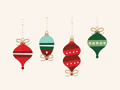 Ornaments christmas decoration holiday icons illustration ornaments season xmas