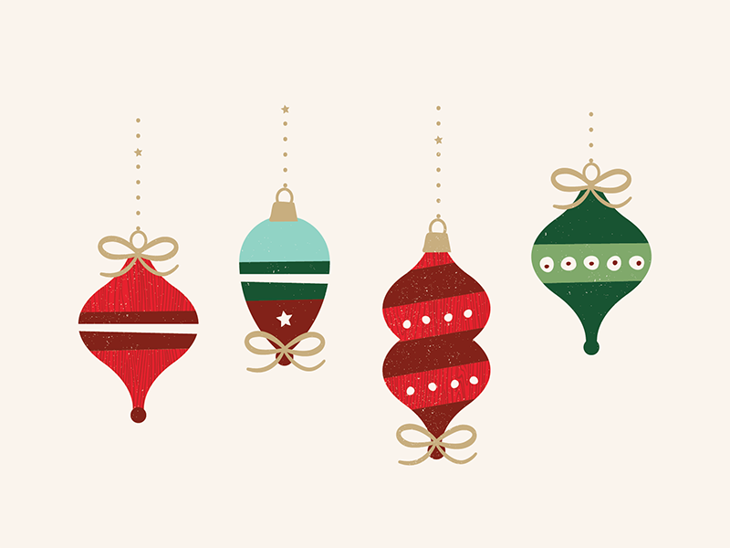 Ornaments xmas icons season illustration holiday ornaments decoration christmas
