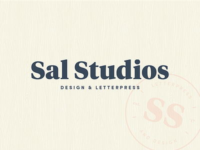 Sal Studios Brand Identity branding letterpress monogram