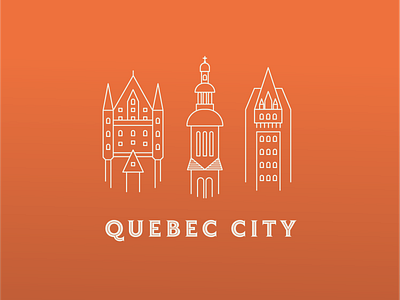 Quebec City branding elisa martin icons illustration quebec city typography vector