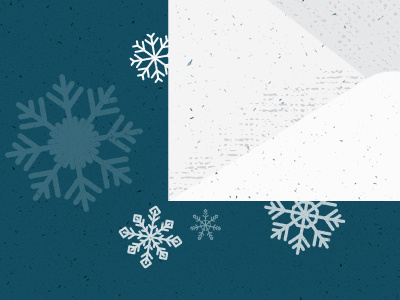 Christmas Email Campaign blue christmas email envelope grain holiday non profit snow snowflake subtle texture winter