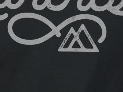 Branches Shirt (in progress) distressed flourish handlettering ink mountains selfie shirt swirl triangle