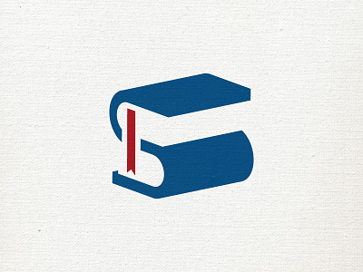 Book Logo blog blue book bookmark icon library logo mark page read s stack