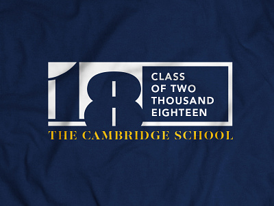 Class of 2018 Senior Shirt 18 cambridge class class of 2018 graduate highschool merch navy school senior