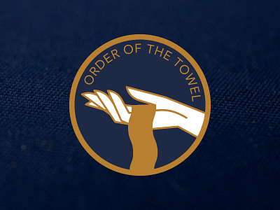 Order of the Towel Enamel Pin award circle education enamel gold hand letter minimal order pin recognition school