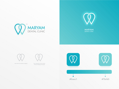 Maryam Dental Clinic branding clinic dental dental clinic design icon iran logo tooth toothless