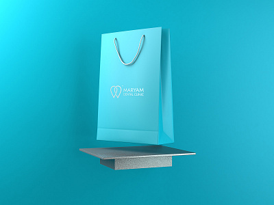 Maryam Dental Clinic bag brand brandingdesign c4d cinema4d dental dental care dental logo logo logodesign