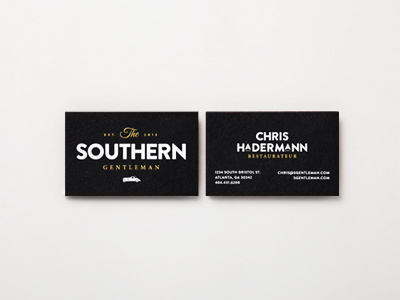 The Southern Gentleman Business Cards business cards gentleman southern vintage