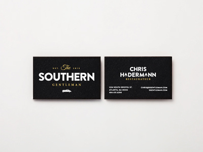 The Southern Gentleman Business Cards