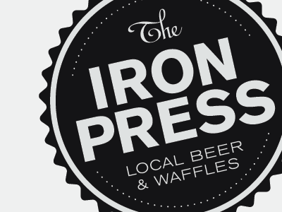 The Iron Press Brand branding logo restuarant