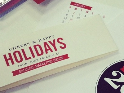 Holiday Card/Coaster calendar card coaster holiday