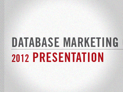 Title Page corporate marketing presentation