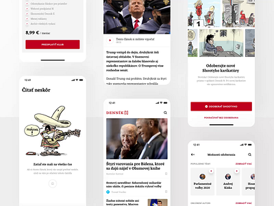 Denník N - News App animation app app animation app design application article article app design gif motion mp4 news news app news app animation ui ux video