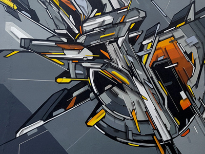 LANTERN SHELL- XANDIIR FLEET contemporary art fine art graffiti mural art street art urban contemporary art
