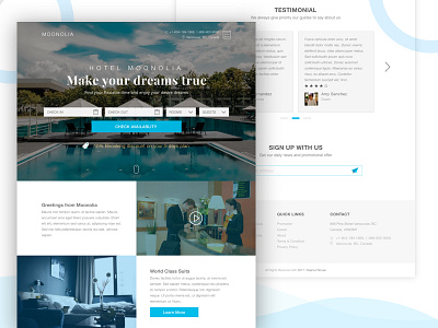 Hotel Moonolia - A design of hotel booking site (.sketch) app booking clean design hotel landing page ui ux website ‍sketch