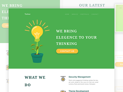 Vabna - exploration on idea agency clean elegent landing page ui ux vabna web website