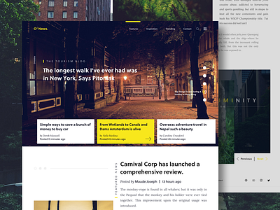 O' News : A Blog Design Exploration