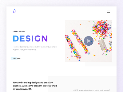 Creative Design Agency agency clean creative design landing minimal simple ui ux web