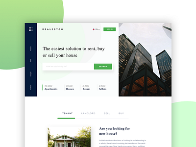 Redesign Concept of Real Estate Website agency clean real estate redesign ui ux. minimal vancouver web