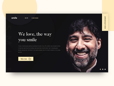 Beauty is power; a smile is its sword | Dental Website Idea clean creative dental dentist design minimal smile ui ux