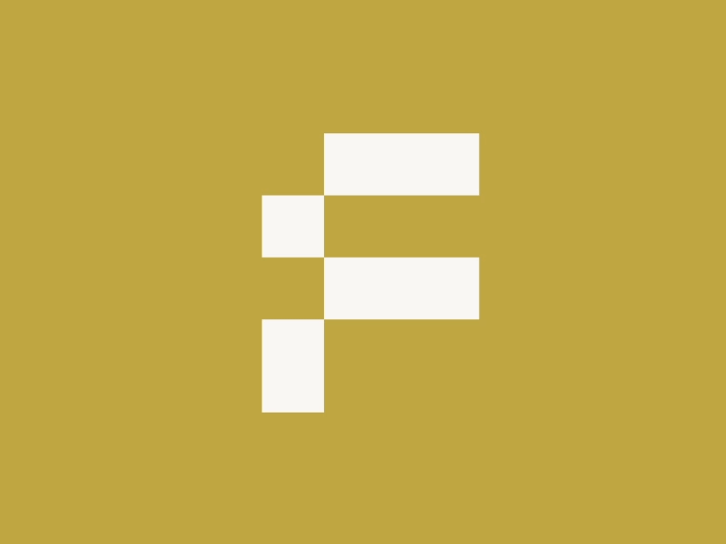 F abstract clean design geometric logo logodesigner logomark minimal minimalism modern