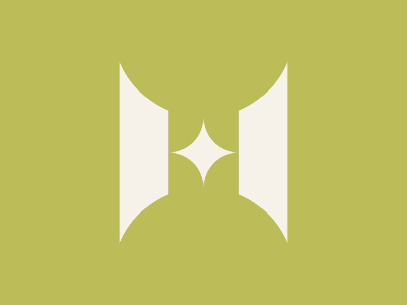 H abstract clean design geometric logo logodesigner logomark minimal minimalism modern