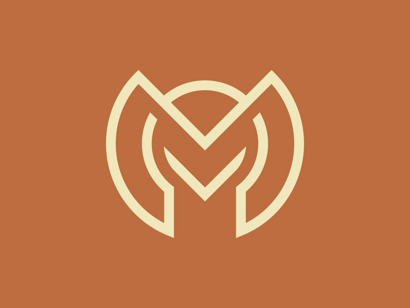 M abstract clean design geometric logo logodesigner logomark minimal minimalism modern