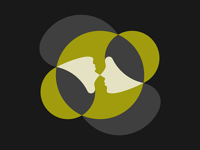 Twin sisters abstract clean design geometric illustration logo logomark minimal minimalism modern