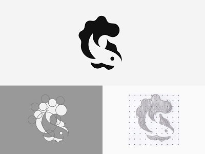 Betta abstract clean design geometric logo logodesigner logomark minimal minimalism modern