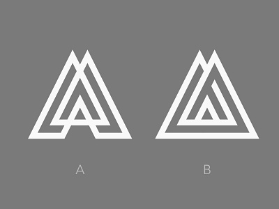 Pyramid A concepts abstract clean design geometric logo logodesigner logomark minimal minimalism modern