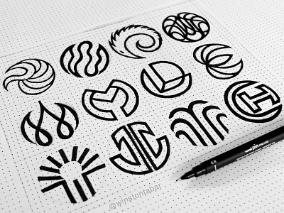 Circular logomarks abstract clean design geometric logo logodesigner logomark minimal minimalism modern