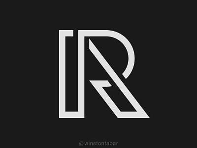 R abstract clean design geometric logo logodesigner logomark minimal minimalism modern