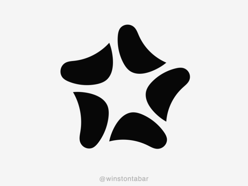 Starfish abstract clean design geometric logo logodesigner logomark minimal minimalism modern