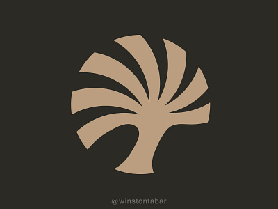 Palm Tree abstract clean design geometric logo logodesigner logomark minimal minimalism modern