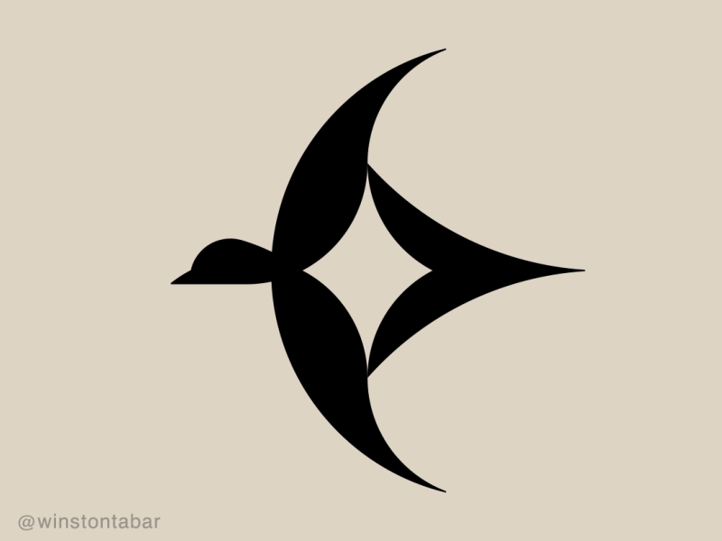 Starbird abstract clean design geometric logo logodesigner logomark minimal minimalism modern