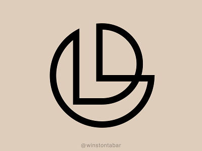 LD monogram abstract clean design geometric logo logodesigner logomark minimal minimalism modern