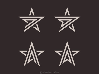 Stars abstract branding clean design geometric illustration logo logomark minimal ui