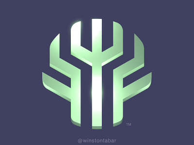 GeometricTree abstract branding clean design geometric illustration logo logomark minimal ui
